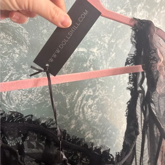 Dolls Kill Black Lace Detail Dress - Picture 4 of 5